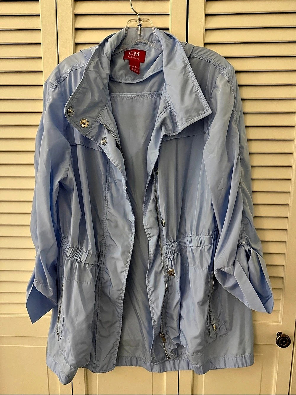 CM by Ciao Milano Lightweight Rain Jacket in Blue